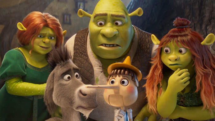 Shrek characters look surprised, highlighting the "clean" animation style criticized in Shrek 5 teaser. Shrek characters look surprised, highlighting the "clean" animation style criticized in Shrek 5 teaser.