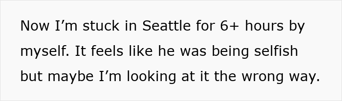 “Would 1000000% Be The End For Me”: Guy Flies Home Without GF, Makes Her Doubt Their Relationship “Would 1000000% Be The End For Me”: Guy Flies Home Without GF, Makes Her Doubt Their Relationship