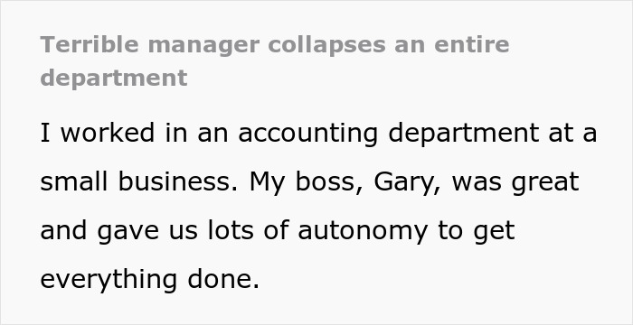 Text about an entitled boss disrupting a company’s structure and staff efficiency. Text about an entitled boss disrupting a company’s structure and staff efficiency.