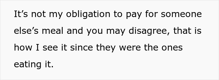 Woman Thinks It’s Not Fair To Split The Bill For Meal She Didn’t Eat, Gets A Reality Check Woman Thinks It’s Not Fair To Split The Bill For Meal She Didn’t Eat, Gets A Reality Check