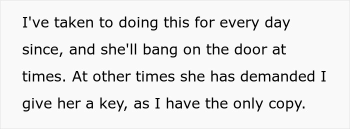 Text screenshot about a guy locking himself in the basement to avoid his girlfriend's nagging. Text screenshot about a guy locking himself in the basement to avoid his girlfriend's nagging.