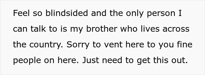 Text venting about feelings of being blindsided and needing someone to talk to. Text venting about feelings of being blindsided and needing someone to talk to.