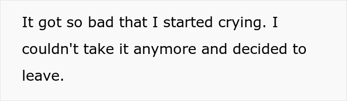 Text image expressing emotional distress and decision to leave. Text image expressing emotional distress and decision to leave.