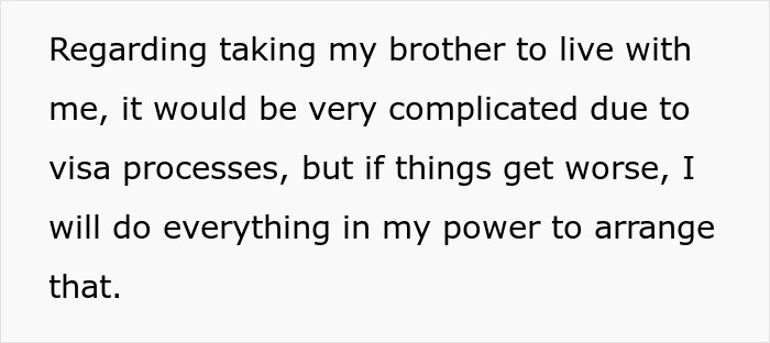 Text about visa complications and living arrangements, related to dad's ex-wife and son's rent help request. Text about visa complications and living arrangements, related to dad's ex-wife and son's rent help request.