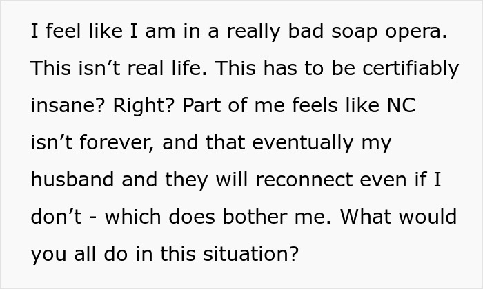 Text discussing feeling trapped in a soap opera due to family tension over Halloween costume. Text discussing feeling trapped in a soap opera due to family tension over Halloween costume.