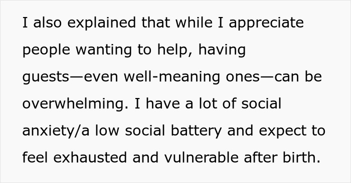 Text image about needing space and social anxiety after childbirth. Text image about needing space and social anxiety after childbirth.