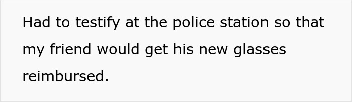 Testifying at police station for friend's glasses reimbursement after homophobic incident. Testifying at police station for friend's glasses reimbursement after homophobic incident.