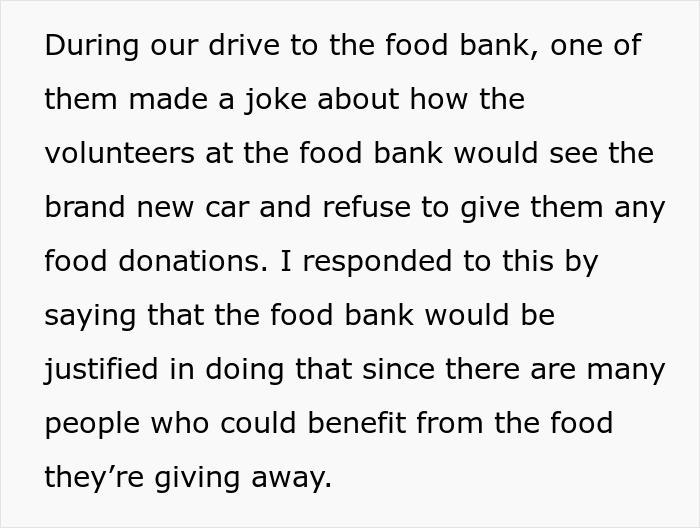 Person discusses friends lying about income to misuse food bank resources, feeling it deprives those in need. Person discusses friends lying about income to misuse food bank resources, feeling it deprives those in need.