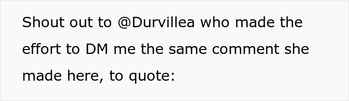 Text exchange about hobbies, mentioning a comment by @Durvillea, related to a woman's copying habits. Text exchange about hobbies, mentioning a comment by @Durvillea, related to a woman's copying habits.