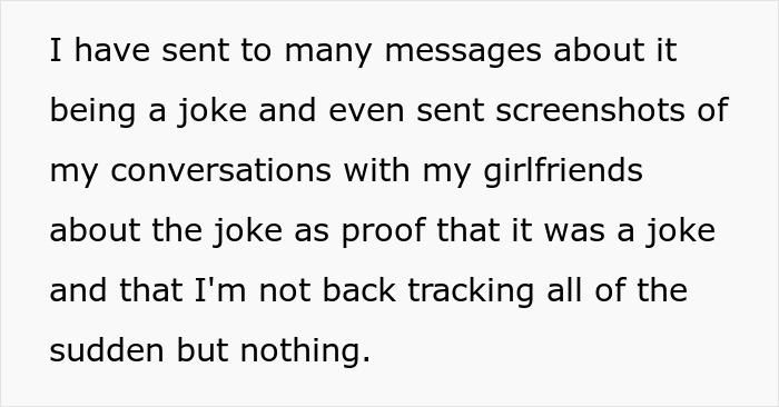 Text message explaining a woman's joke to her husband about divorce, causing unintended consequences. Text message explaining a woman's joke to her husband about divorce, causing unintended consequences.
