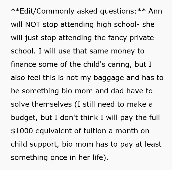 Text discusses teen mom's education and college funding challenges. Text discusses teen mom's education and college funding challenges.