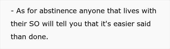 Text image discussing abstinence challenges with significant others. Text image discussing abstinence challenges with significant others.