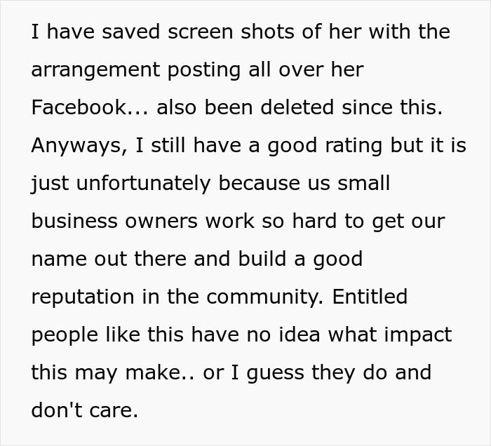 Text image discussing the impact of entitled customer on small business reputation. Text image discussing the impact of entitled customer on small business reputation.
