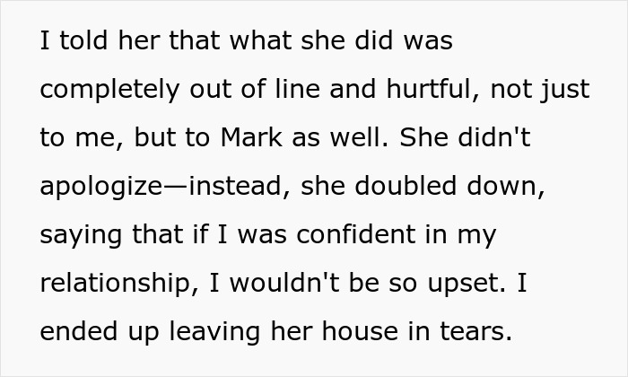 Text about a hurtful incident involving a sister's fiancé, ending in tears. Text about a hurtful incident involving a sister's fiancé, ending in tears.