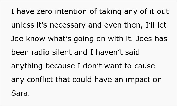 Text conversation about conflict over jewelry request and family communication concerns. Text conversation about conflict over jewelry request and family communication concerns.