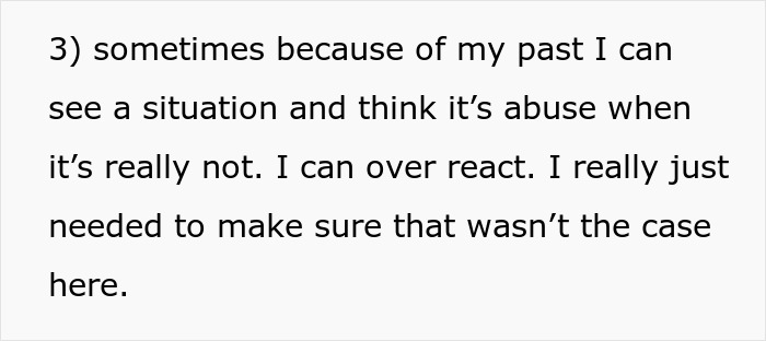 Text image discussing reaction to perceived abuse due to past experiences, illustrating old timers' way of testing relationships. Text image discussing reaction to perceived abuse due to past experiences, illustrating old timers' way of testing relationships.