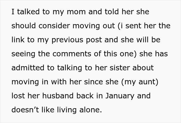 Text conversation discussing family living arrangements and concerns about moving out. Text conversation discussing family living arrangements and concerns about moving out.