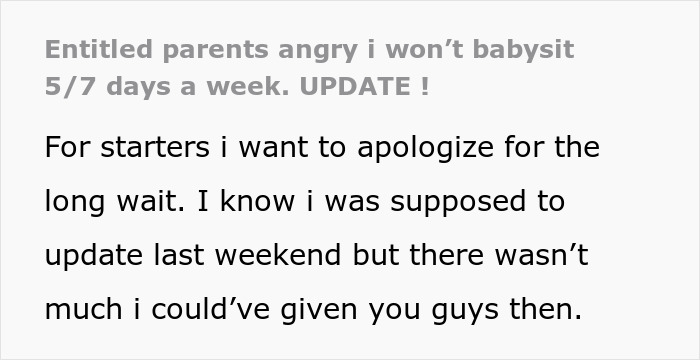Text screenshot about parents volunteering their daughter as a babysitter without asking her first, and her refusal. Text screenshot about parents volunteering their daughter as a babysitter without asking her first, and her refusal.