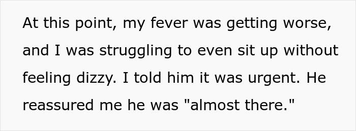 Text message recounting wife's urgent call and husband's delayed response, impacting their marriage. Text message recounting wife's urgent call and husband's delayed response, impacting their marriage.