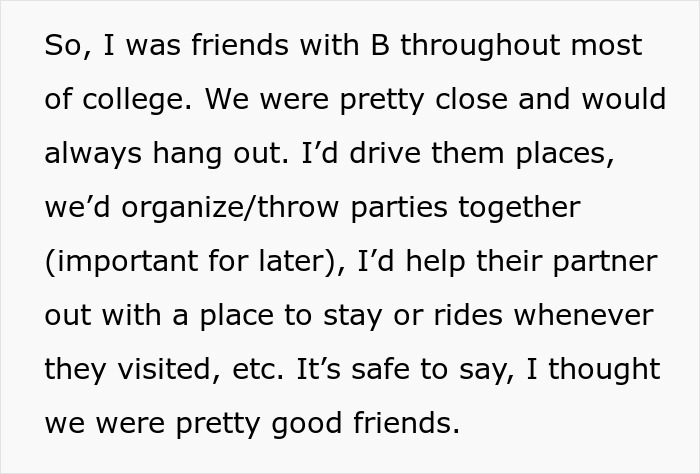 Text screenshot about a person feeling used by a friend in college. Text screenshot about a person feeling used by a friend in college.