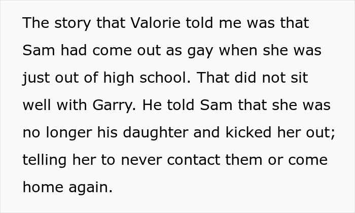 Text about inheritance concerns involving a friend’s daughter and her coming out experience. Text about inheritance concerns involving a friend’s daughter and her coming out experience.