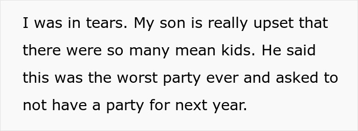 Parent upset after no RSVPs, son's party deemed worst ever. Parent upset after no RSVPs, son's party deemed worst ever.
