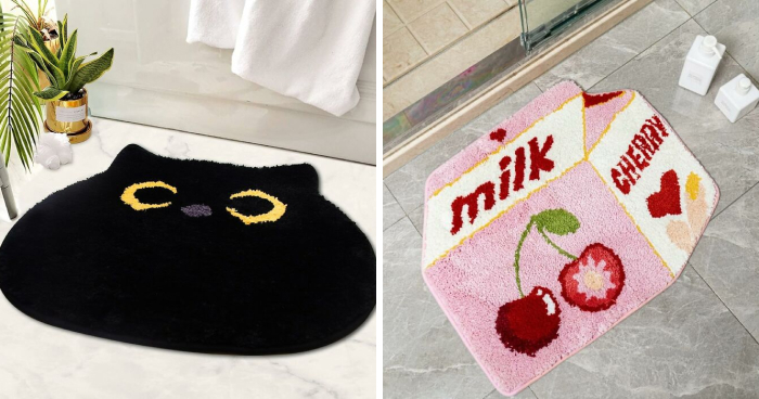Step Up Your Bathroom Game With 24 Mats That Actually Slay