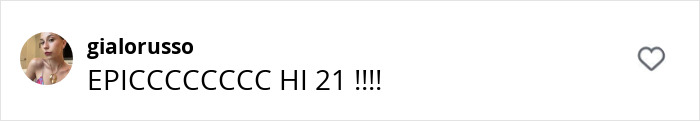 Comment saying 'EPICCCCCCCC HI 21 !!!' related to Millie Bobby Brown's bold new look. Comment saying 'EPICCCCCCCC HI 21 !!!' related to Millie Bobby Brown's bold new look.