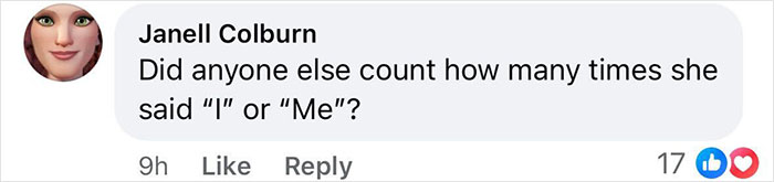 Comment questioning Meghan Markle's self-promotion in her post about charity. Comment questioning Meghan Markle's self-promotion in her post about charity.