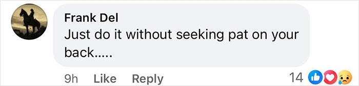 A Facebook comment criticizing Meghan Markle for self-promotion, with reactions shown below. A Facebook comment criticizing Meghan Markle for self-promotion, with reactions shown below.