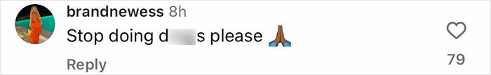 Comment with a plea for help, showing concern for Justin Bieber's well-being, including a praying emoji. Comment with a plea for help, showing concern for Justin Bieber's well-being, including a praying emoji.