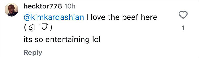 Comment on Kim Kardashian's post discussing entertaining drama. Comment on Kim Kardashian's post discussing entertaining drama.