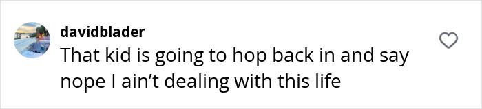 A social media comment discussing a child's life in response to Bonnie Blue's live birth announcement. A social media comment discussing a child's life in response to Bonnie Blue's live birth announcement.