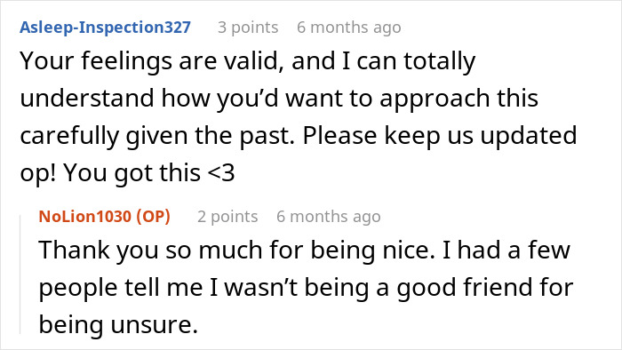 Reddit comments discussing testing a woman's suitability for motherhood with a dog. Reddit comments discussing testing a woman's suitability for motherhood with a dog.