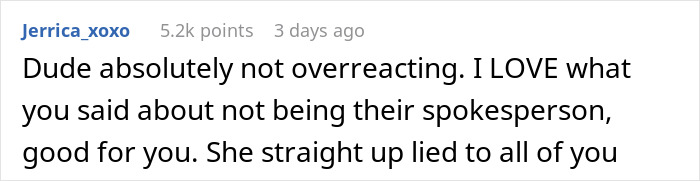 Comment discussing a woman refusing to pay for a friend’s vacation part after a last-minute money issue. Comment discussing a woman refusing to pay for a friend’s vacation part after a last-minute money issue.
