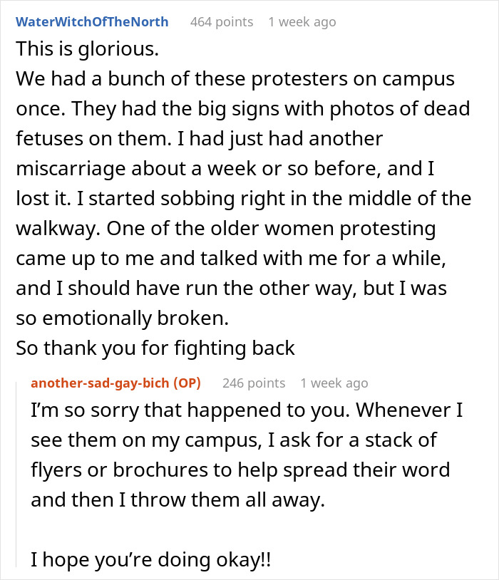 Discussion about experiences with protestors at Planned Parenthood cancer screening. Discussion about experiences with protestors at Planned Parenthood cancer screening.