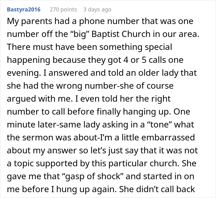 Image of a humorous story about a misdialed phone number used for church calls. Image of a humorous story about a misdialed phone number used for church calls.