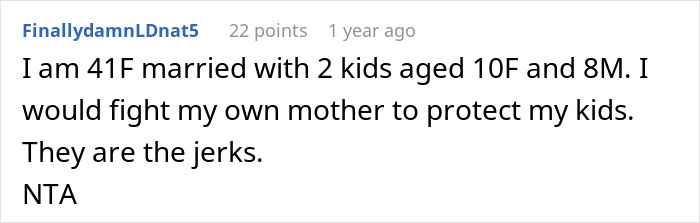 Reddit comment defending family against criticism for protecting gay son. Reddit comment defending family against criticism for protecting gay son.