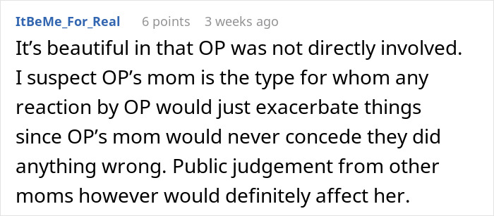 Reddit comment discussing a teen's situation with a horrible mother and a stranger's intervention. Reddit comment discussing a teen's situation with a horrible mother and a stranger's intervention.