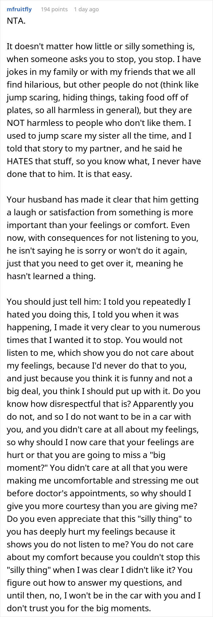 Text post discussing a furious man who won't stop bothering his wife at pregnancy appointments. Text post discussing a furious man who won't stop bothering his wife at pregnancy appointments.