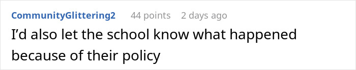 Reddit comment discussing RSVP issues for a child's party and a school's policy impact. Reddit comment discussing RSVP issues for a child's party and a school's policy impact.