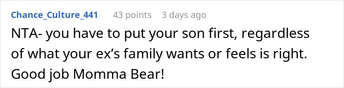 Comment supporting mom’s strict decision on family BBQ involving stepsiblings. Comment supporting mom’s strict decision on family BBQ involving stepsiblings.