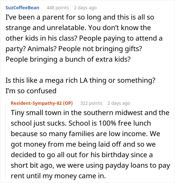 Text exchange discussing RSVPs and guest behavior at a child's party in small town Midwest. Text exchange discussing RSVPs and guest behavior at a child's party in small town Midwest.