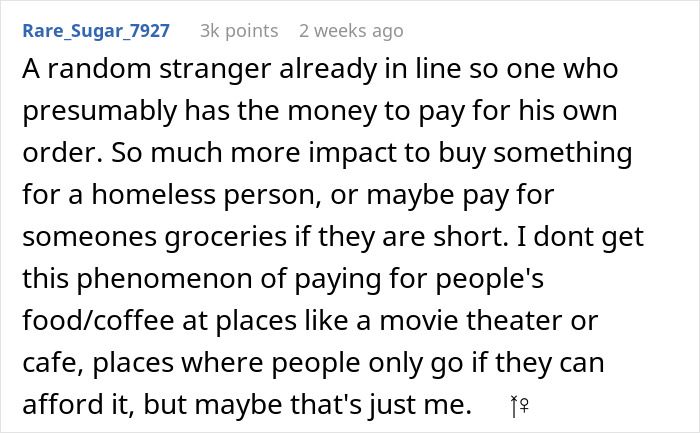 Reddit comment discussing views on ending a "pay it forward" chain and its impact versus helping those in need. Reddit comment discussing views on ending a "pay it forward" chain and its impact versus helping those in need.