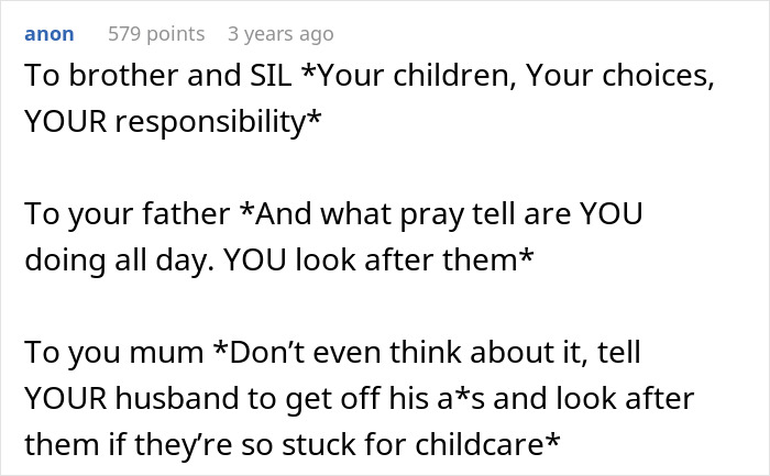 Text response about refusing babysitting due to parents volunteering daughter without asking. Text response about refusing babysitting due to parents volunteering daughter without asking.