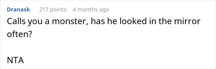User comment questioning someone's self-awareness in a discussion about family dynamics and final words. User comment questioning someone's self-awareness in a discussion about family dynamics and final words.