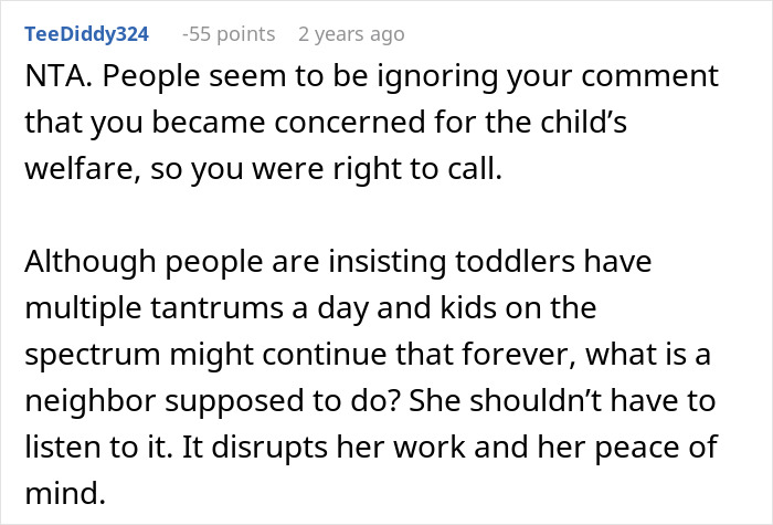 Reddit comment discussing calling CPS on a mom due to a toddler's tantrums and concerns for child welfare. Reddit comment discussing calling CPS on a mom due to a toddler's tantrums and concerns for child welfare.