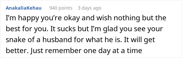 Comment discussing a husband's response to his wife's SOS call and its impact on their marriage. Comment discussing a husband's response to his wife's SOS call and its impact on their marriage.