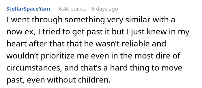 Text from a forum user sharing an experience about marriage affected by a lack of prioritization. Text from a forum user sharing an experience about marriage affected by a lack of prioritization.