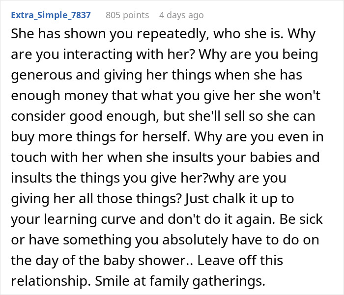 Woman Considers Cutting Out Her Favorite Cousin From Her Life After How Nasty She Became As A Mom Woman Considers Cutting Out Her Favorite Cousin From Her Life After How Nasty She Became As A Mom